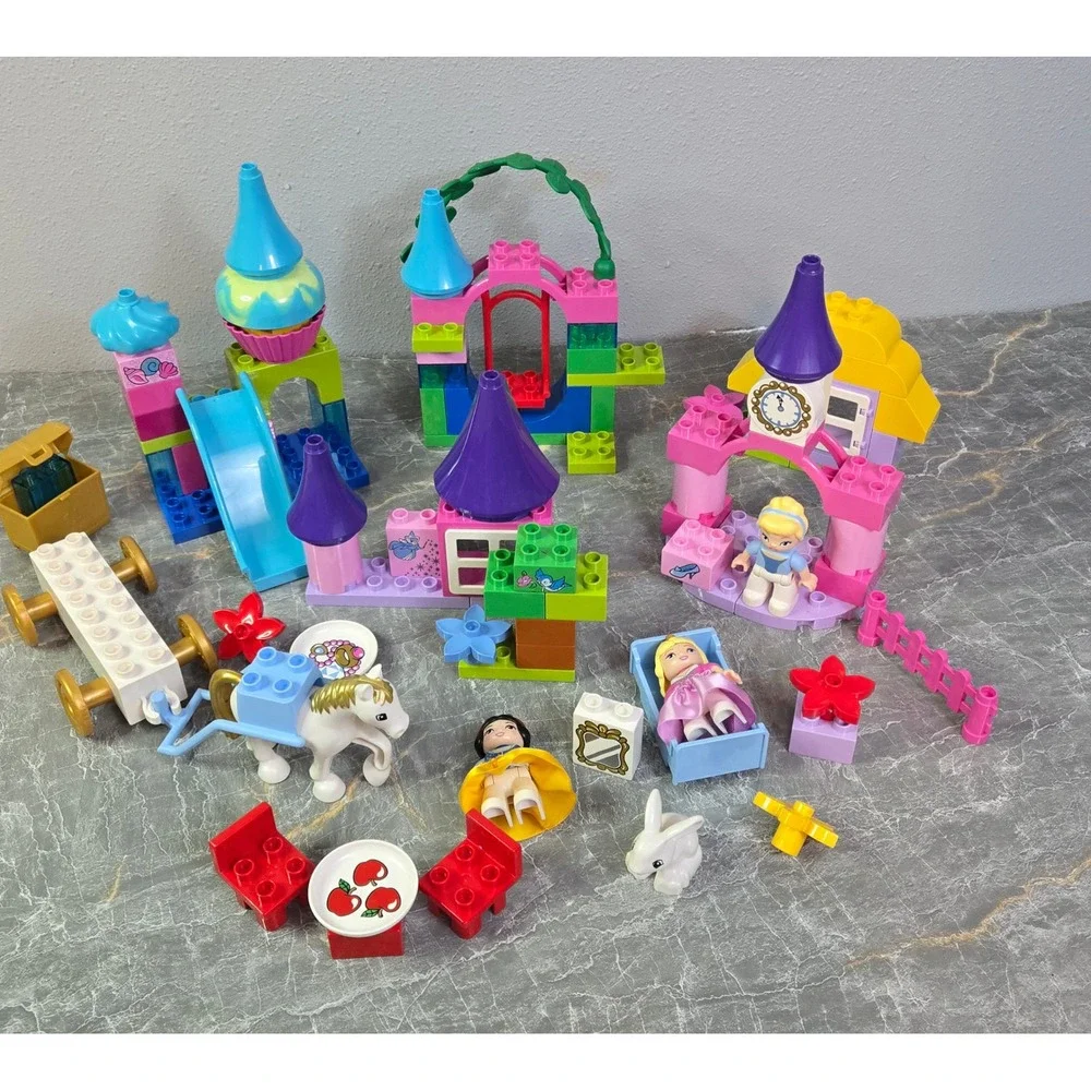 Lego Duplo Disney Princess Lot Cinderella Snow White Sleeping Beauty Castle